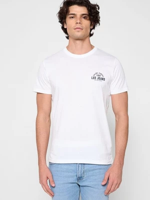 Foto van product T-shirt print Lee wit