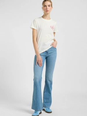 Foto van product T-shirt print Lee wit