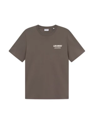 Foto van product T-shirt print Les Deux bruin