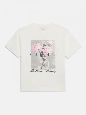 Foto van product T-shirt print Lindex wit