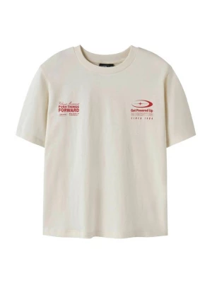 Foto van product T-shirt print LMTD beige mêleerd