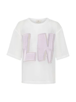 Foto van product T-shirt print Lounge Nine crème