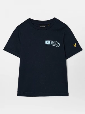 Foto van product T-shirt print Lyle & Scott donkerblauw