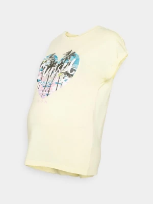 Foto van product T-shirt print Mamalicious geel