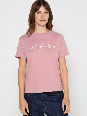 Foto van product T-shirt print Marc O'Polo mauve