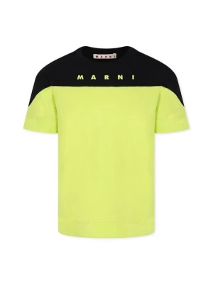 Foto van product T-shirt print Marni lichtgroen
