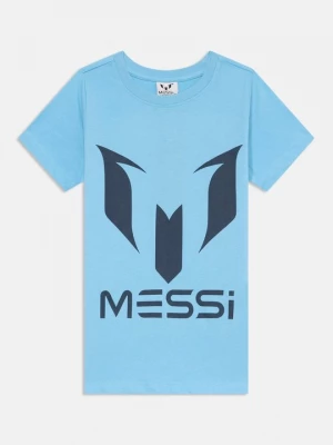 Foto van product T-shirt print Messi lichtblauw