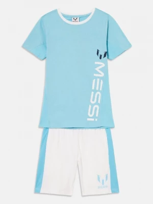 Foto van product T-shirt print Messi lichtblauw