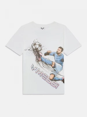 Foto van product T-shirt print Messi wit
