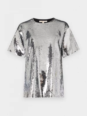 Foto van product T-shirt print Michael Kors zilverkleurig