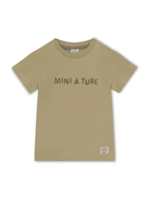 Foto van product T-shirt print MINI A TURE groen