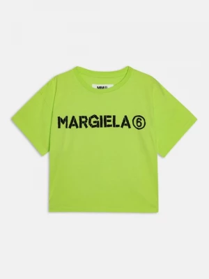 Foto van product T-shirt print MM6 Maison Margiela neongroen