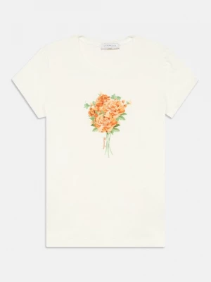 Foto van product T-shirt print Monnalisa beżowy