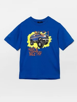 Foto van product T-shirt print N°21 blauw