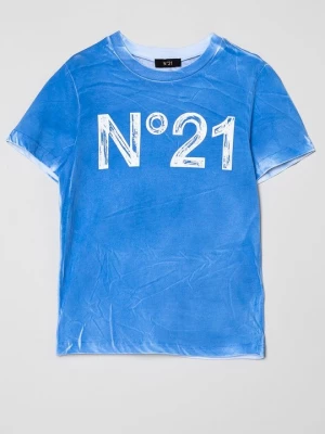 Foto van product T-shirt print N°21 blauw