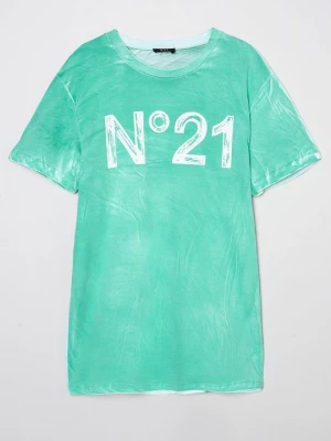 Foto van product T-shirt print N°21 groen