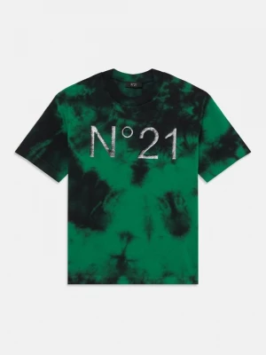 Foto van product T-shirt print N°21 groen