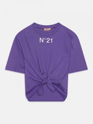 Foto van product T-shirt print N°21 paars
