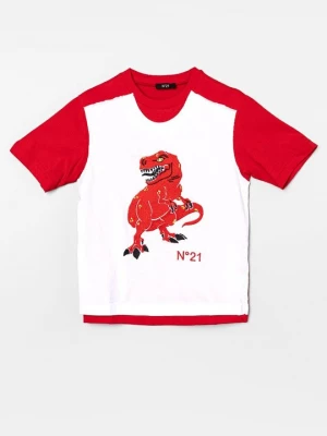 Foto van product T-shirt print N°21 rood