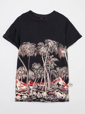 Foto van product T-shirt print N°21 zwart