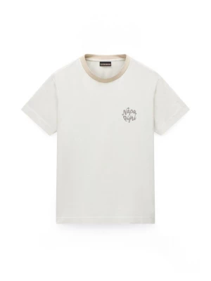 Foto van product T-shirt print Napapijri beżowy