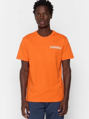 Foto van product T-shirt print Napapijri oranje