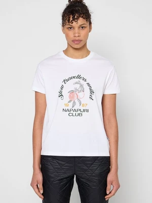 Foto van product T-shirt print Napapijri wit
