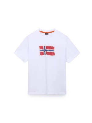 Foto van product T-shirt print Napapijri wit