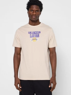 Foto van product T-shirt print New Era beżowy