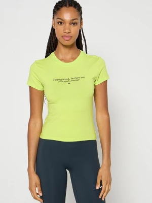 Foto van product T-shirt print Nike neongeel