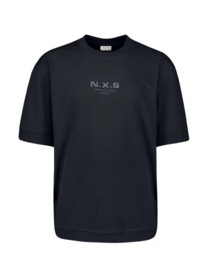 Foto van product T-shirt print No Excess donkerblauw