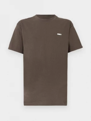 Foto van product T-shirt print Obey Clothing donkerbruin