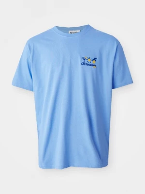 Foto van product T-shirt print On Vacation lichtblauw