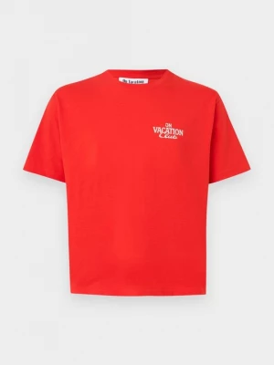Foto van product T-shirt print On Vacation rood