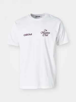Foto van product T-shirt print On Vacation wit