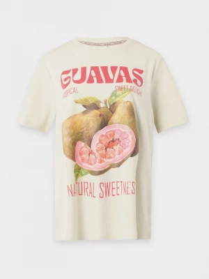 Foto van product T-shirt print ONLY Carmakoma beżowy