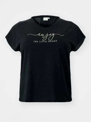 Foto van product T-shirt print ONLY Carmakoma zwart