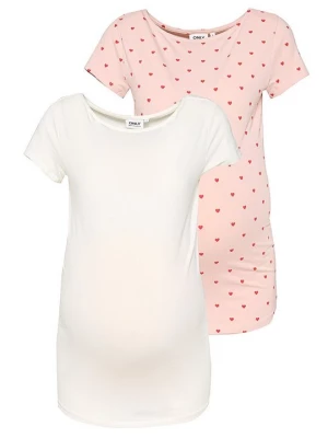 Foto van product T-shirt print Only crème