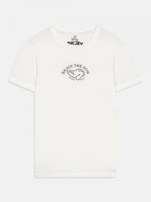Foto van product T-shirt print ONLY GIRLS lichtgrijs