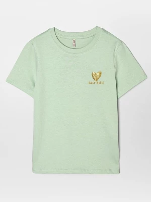 Foto van product T-shirt print ONLY GIRLS lichtgroen