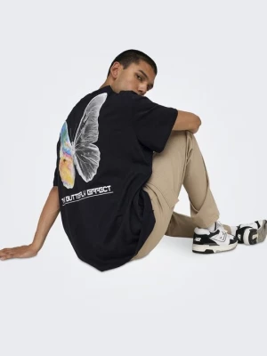 Foto van product T-shirt print Only & Sons zwart