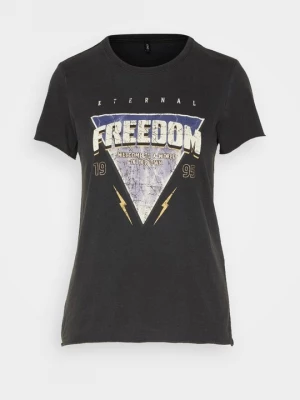 Foto van product T-shirt print Only zwart