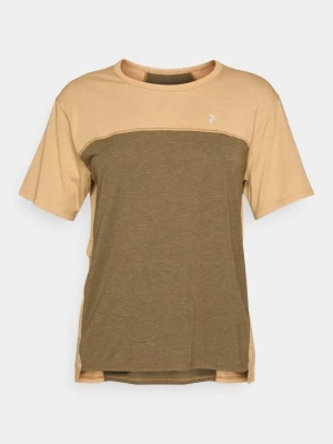 Foto van product T-shirt print Peak Performance zandkleur