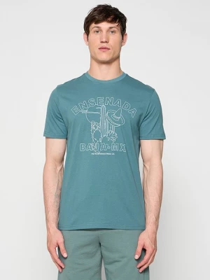 Foto van product T-shirt print Petrol Industries olijfgroen