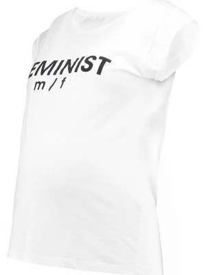 Foto van product T-shirt print Queen Mum crème