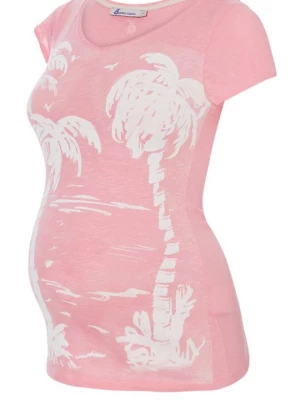 Foto van product T-shirt print Queen Mum roze