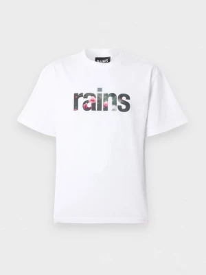Foto van product T-shirt print Rains wit