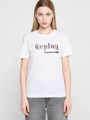 Foto van product T-shirt print Replay wit