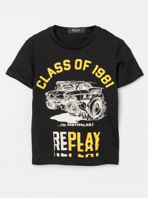Foto van product T-shirt print Replay zwart