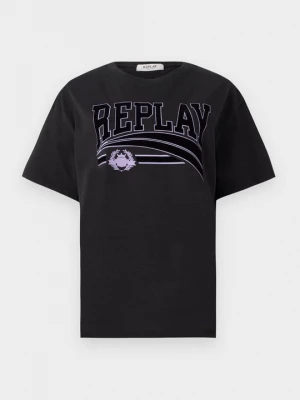 Foto van product T-shirt print Replay zwart